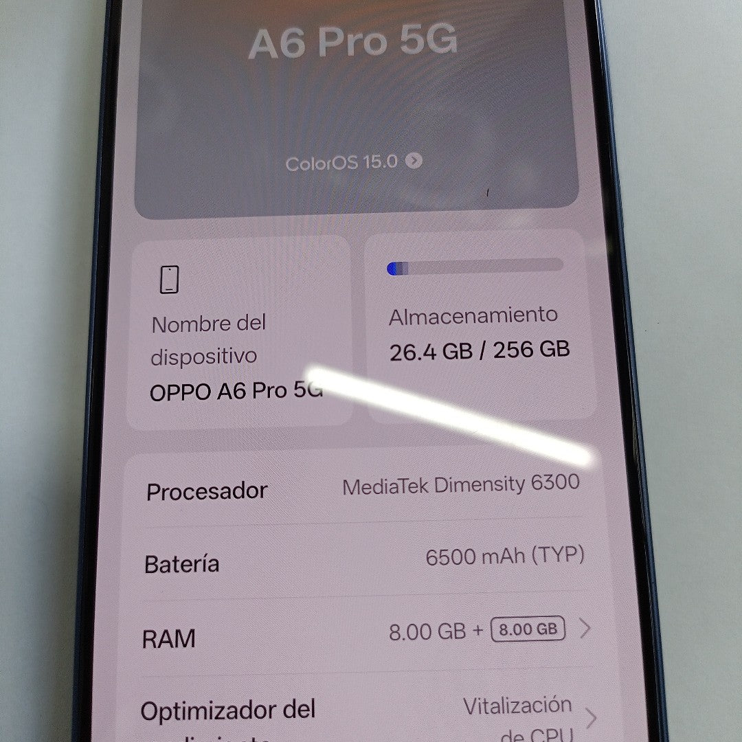 CELULAR OPPO A6 PRO CPH2781 (2025) 256 GB 8 GB RAM (SEMINUEVO)