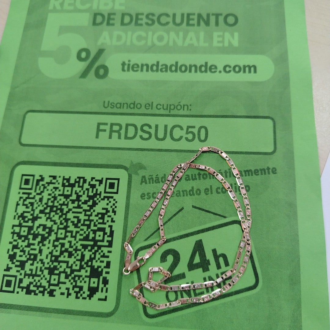 CADENA ORO 10 K 7.6 GRMS (SEMINUEVO)