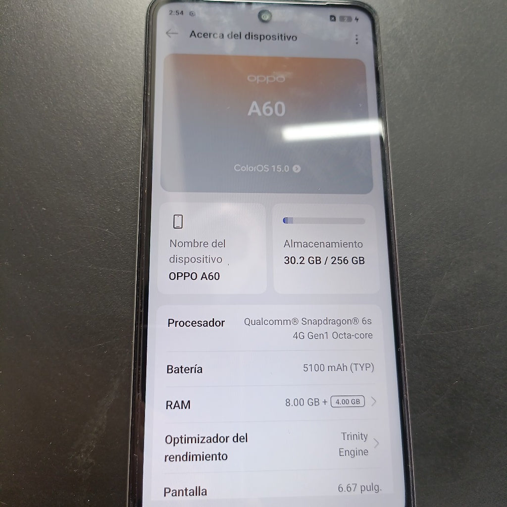 CELULAR OPPO A60 CPH3669 256 GB 8 GB RAM (SEMINUEVO)