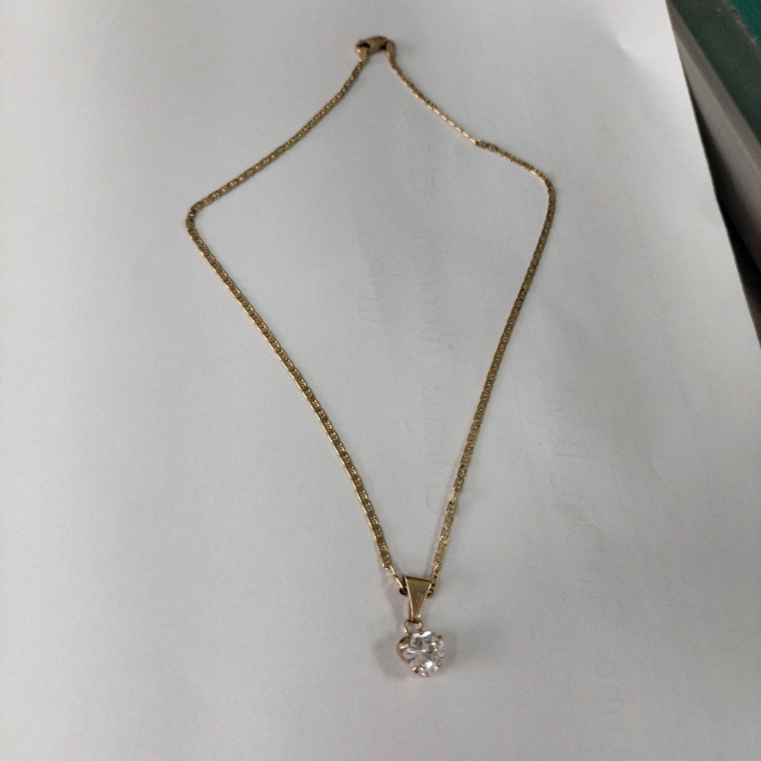 CADENA, DIJE ORO 14 K 4 GRMS (SEMINUEVO)