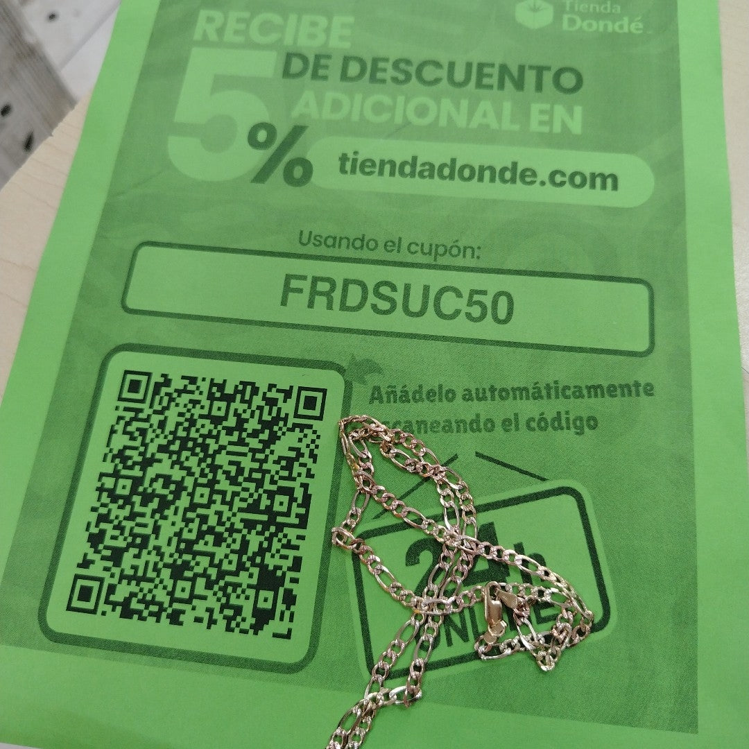 CADENA ORO 10 K 13.8 GRMS (SEMINUEVO)