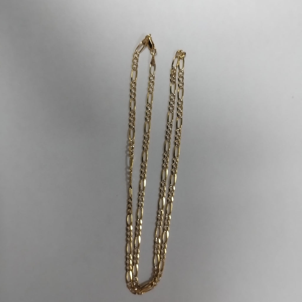 CADENAS 3X1 DIAMANTADA ORO 14K 55 CM 8.5 GR (NUEVO)