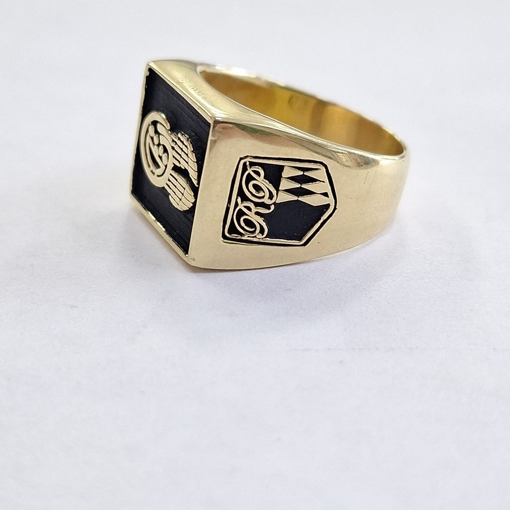 ANILLO CONMEMORATIVO ORO 18 K 13.6 GRMS (SEMINUEVO)
