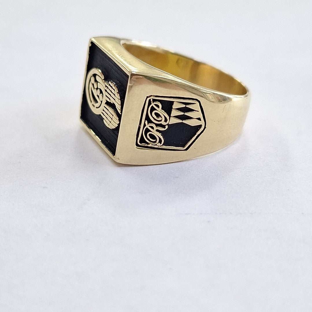 ANILLO CONMEMORATIVO ORO 18 K 13.6 GRMS (SEMINUEVO)