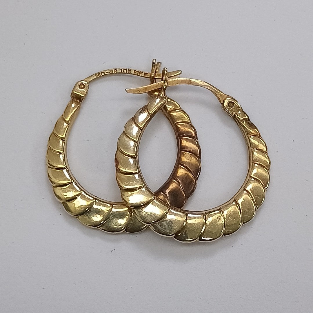 ARRACADAS PAR ORO 10 K 1.8 GRMS (SEMINUEVO)