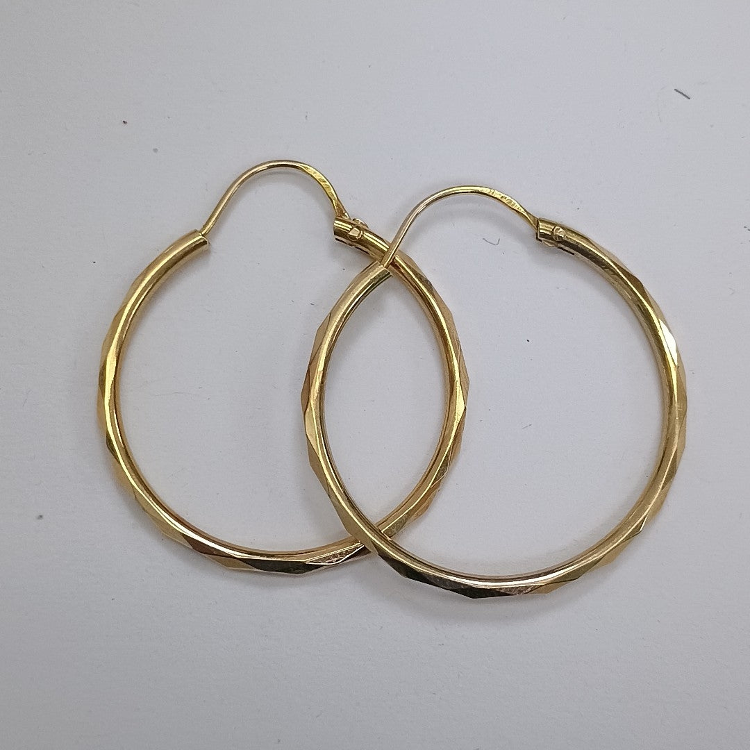 ARRACADAS PAR ORO 14 K 1.9 GRMS (SEMINUEVO)