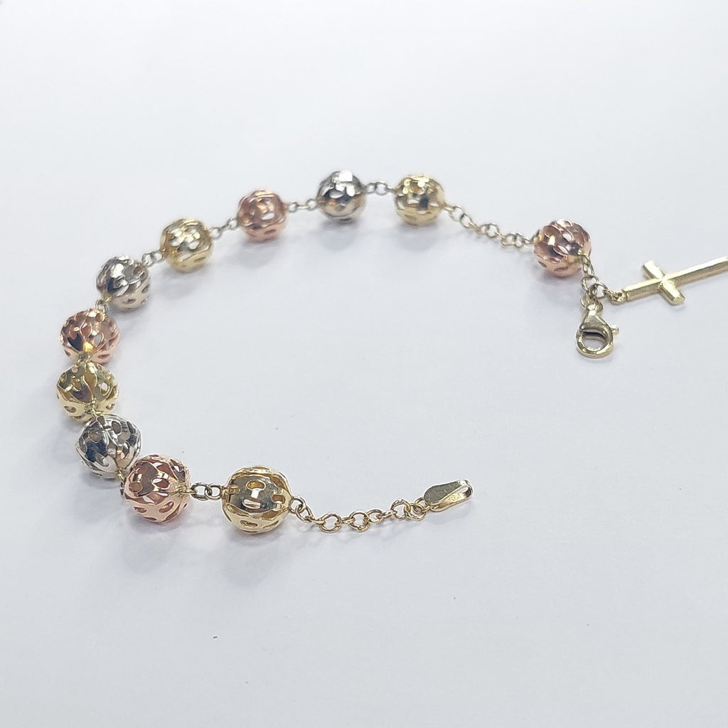 PULSERA ORO, ORO COMBINADO 14 K 10.5 GRMS (SEMINUEVO)