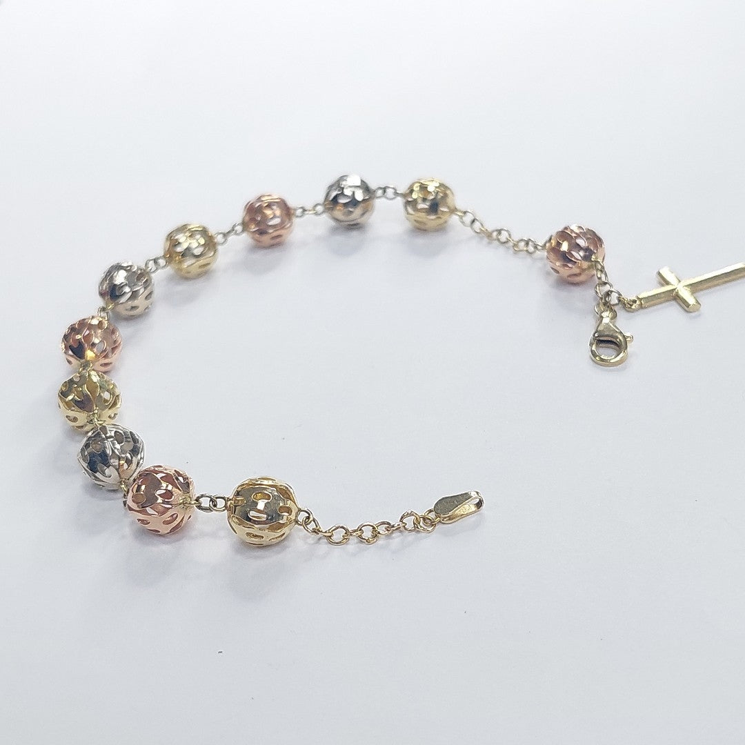 PULSERA ORO, ORO COMBINADO 14 K 10.5 GRMS (SEMINUEVO)
