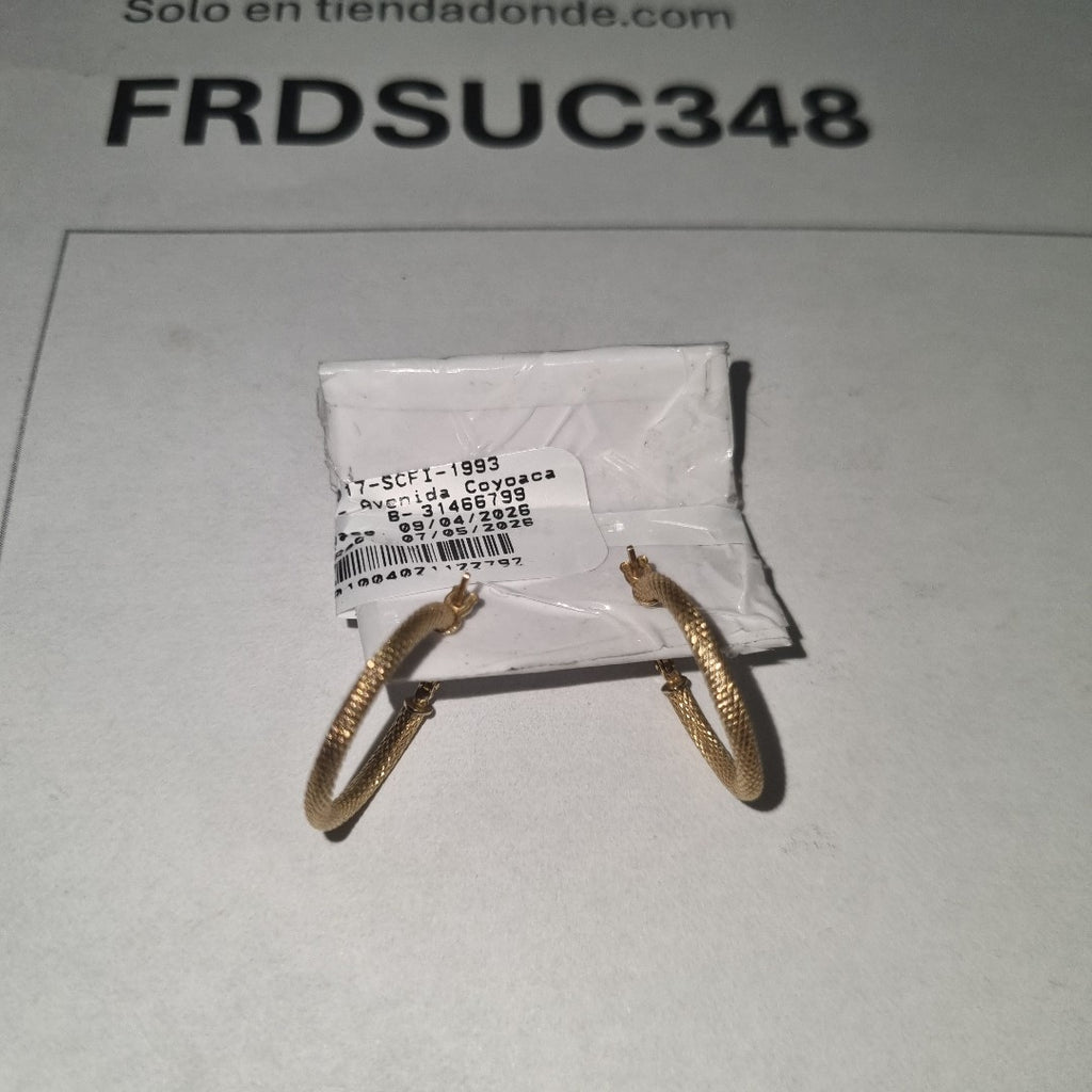 ARRACADAS PAR ORO 14 K 1.1 GRMS (SEMINUEVO)