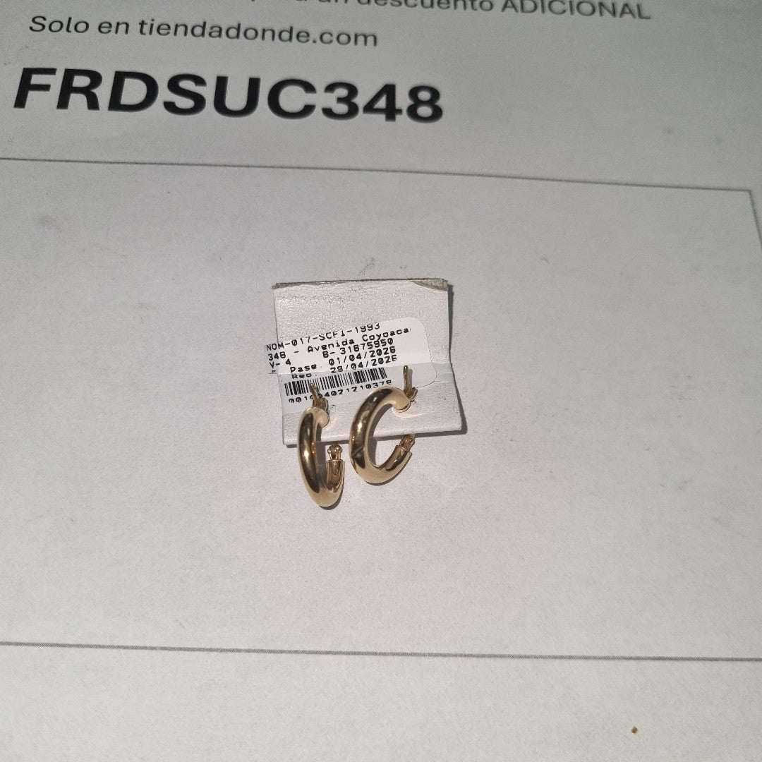 ARRACADAS PAR ORO 14 K 1,40 GRMS (SEMINUEVO)