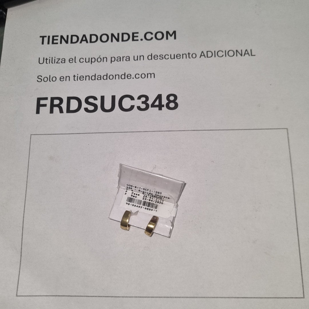 ARRACADAS PAR ORO 14 K 2.3 GRMS (SEMINUEVO)