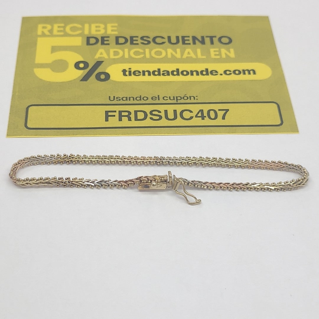 PULSERA ORO 14 K 5.1 GRMS (SEMINUEVO)