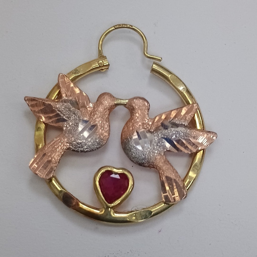 ARRACADAS PAR ORO 14 K 3.4 GRMS (SEMINUEVO)
