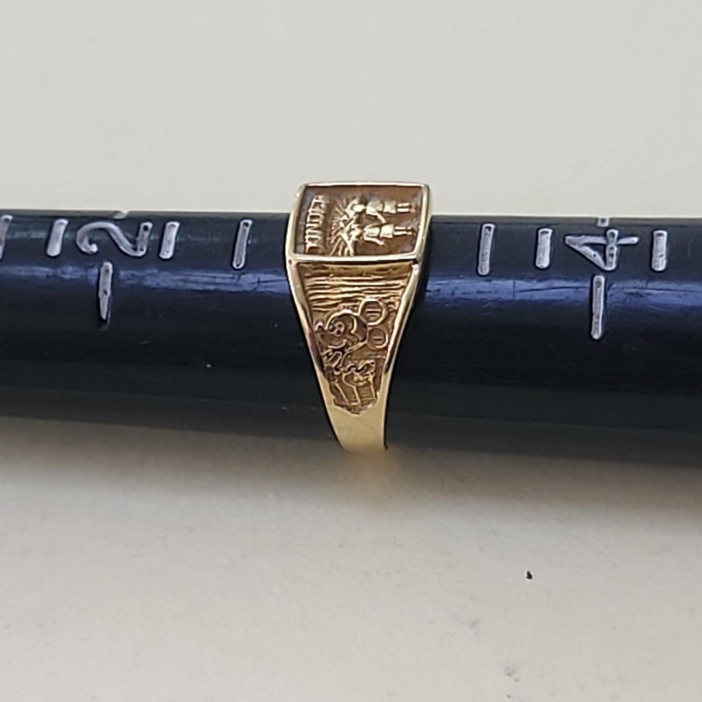 ANILLO DE GRADUACIÓN ORO 14 K 2,40 GRMS (SEMINUEVO)