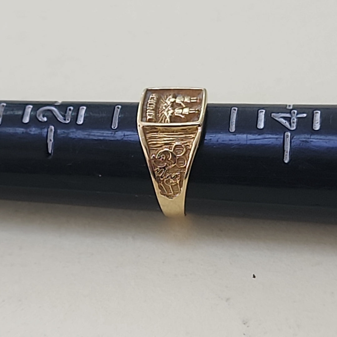 ANILLO DE GRADUACIÓN ORO 14 K 2,40 GRMS (SEMINUEVO)