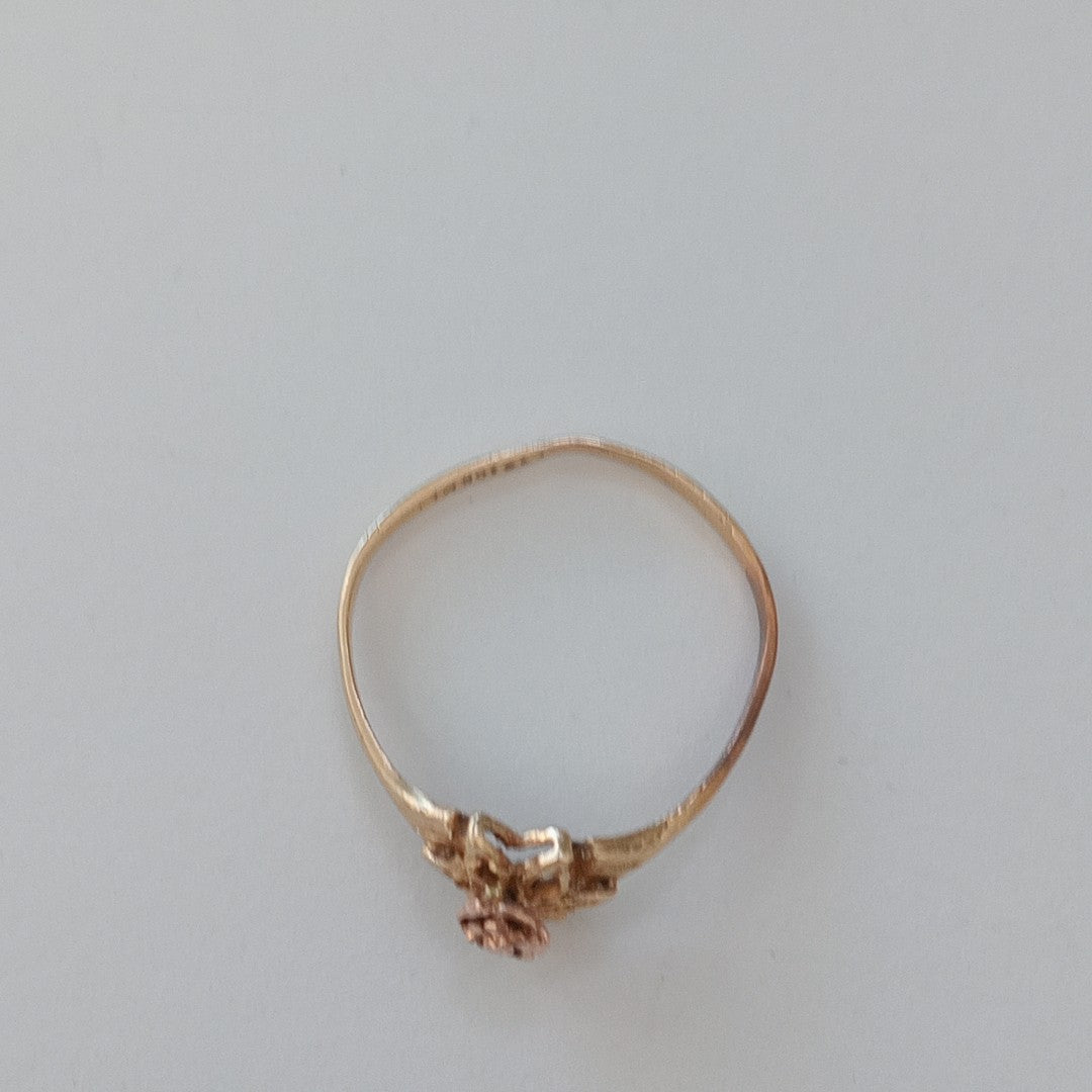 ANILLITO ORO COMBINADO 10 K 1,10 GRMS (SEMINUEVO)