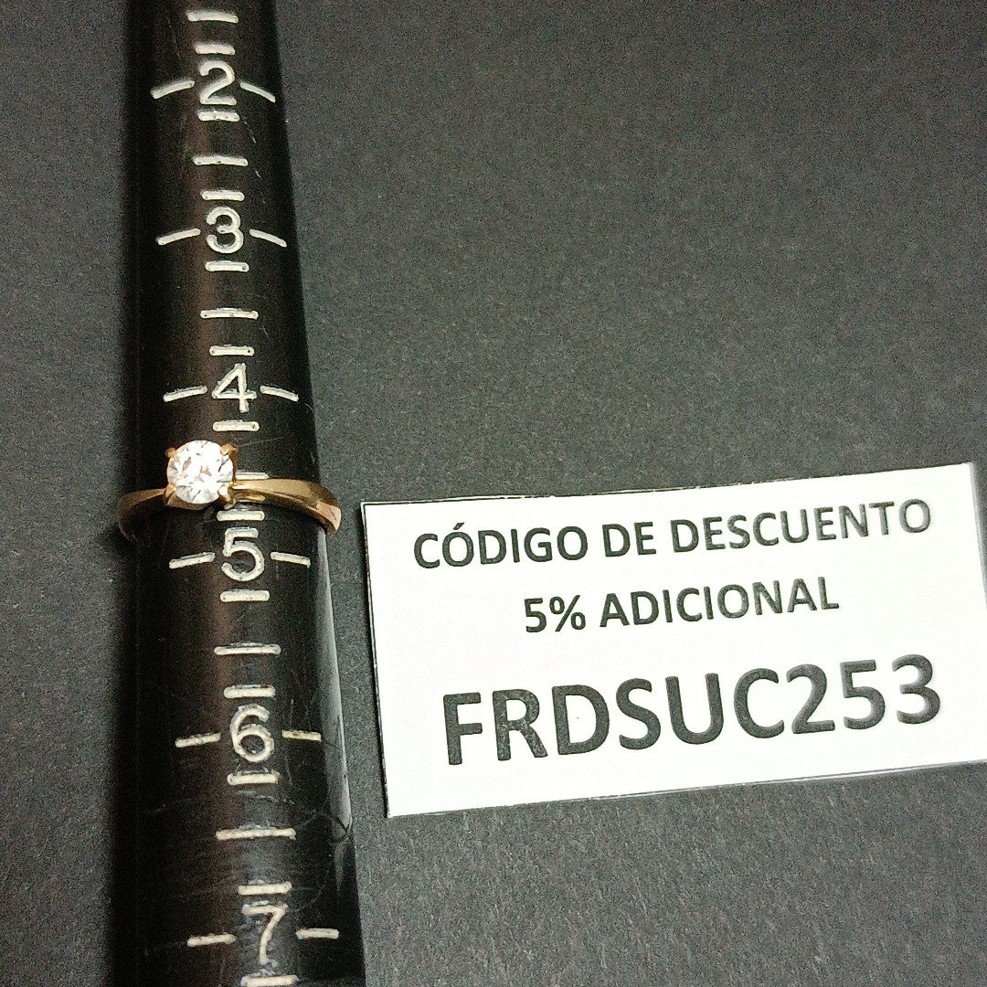 SOLITARIO ORO 14 K 2,70 GRMS (SEMINUEVO)