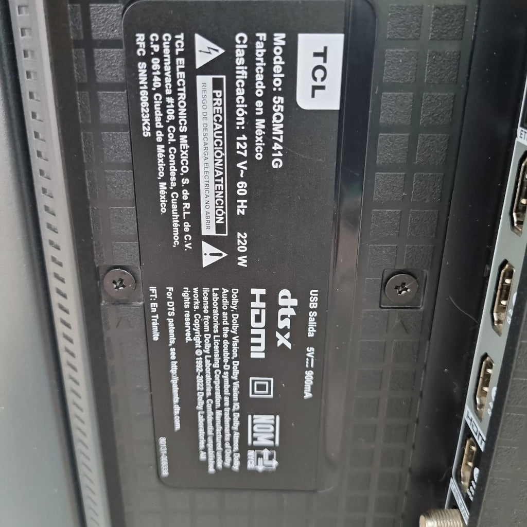 PANTALLA TCL 55QM741G (2024) 55" LED 4K (SEMINUEVO)