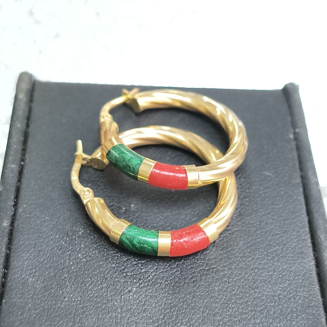 ARRACADAS PAR ORO 14 K 3.2 GRMS (SEMINUEVO)