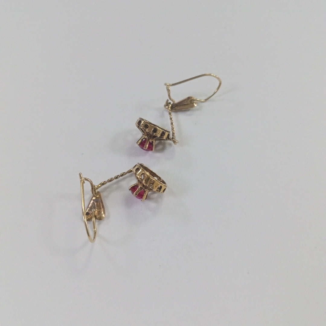ARETES PAR ORO 8 K 2,10 GRMS (SEMINUEVO)
