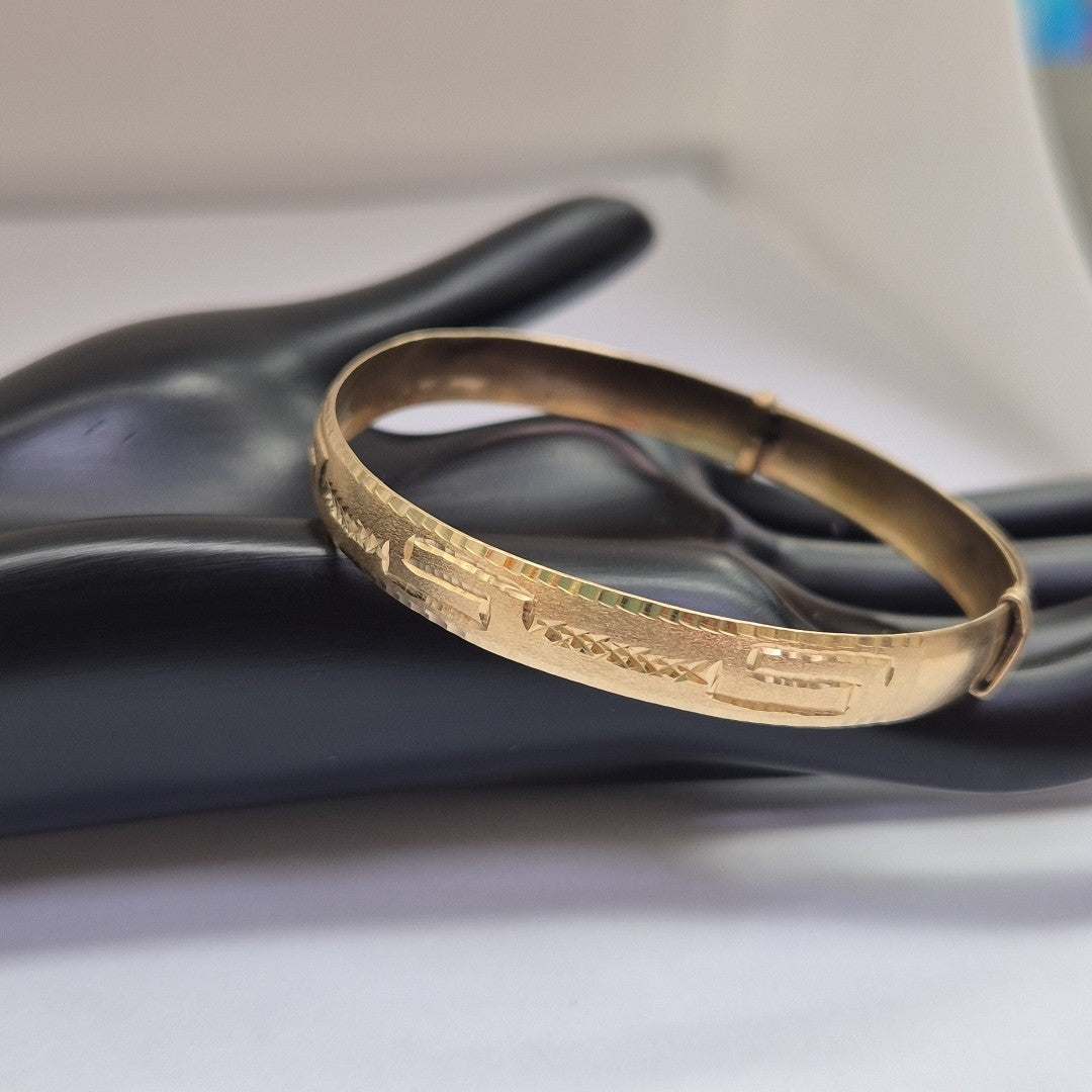 PULSERA RIGIDA ORO 10 K 9.1 GRMS (SEMINUEVO)
