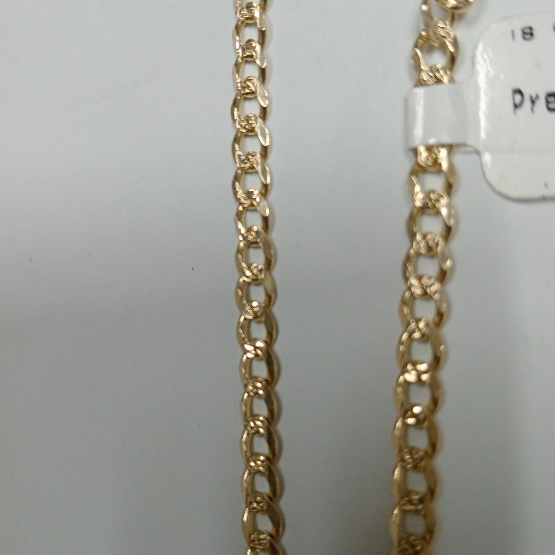 PULSERAS BARBADA ORO 14K 18 CM 4.5 GR (NUEVO)