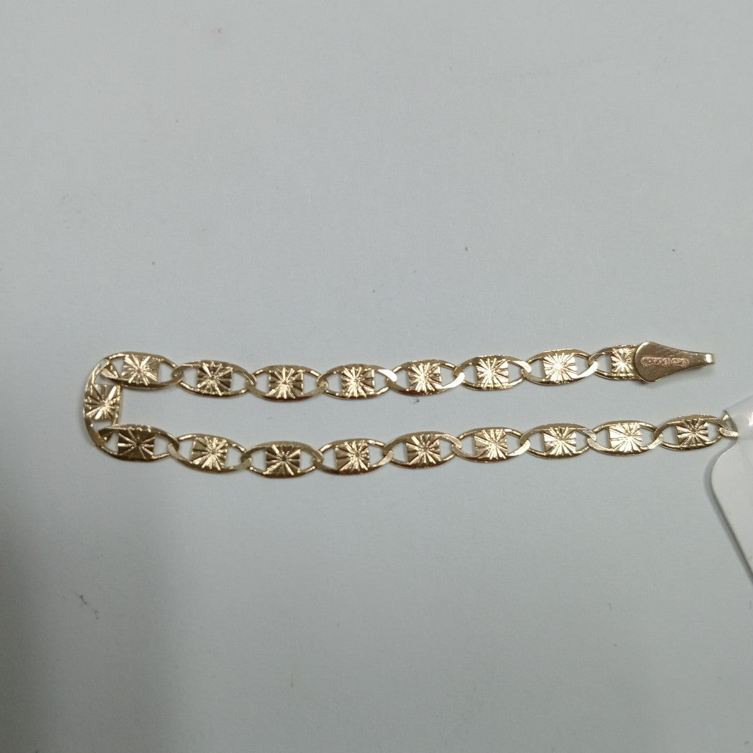PULSERAS GUCHI ORO 14K 18 CM 2.9 GR (NUEVO)