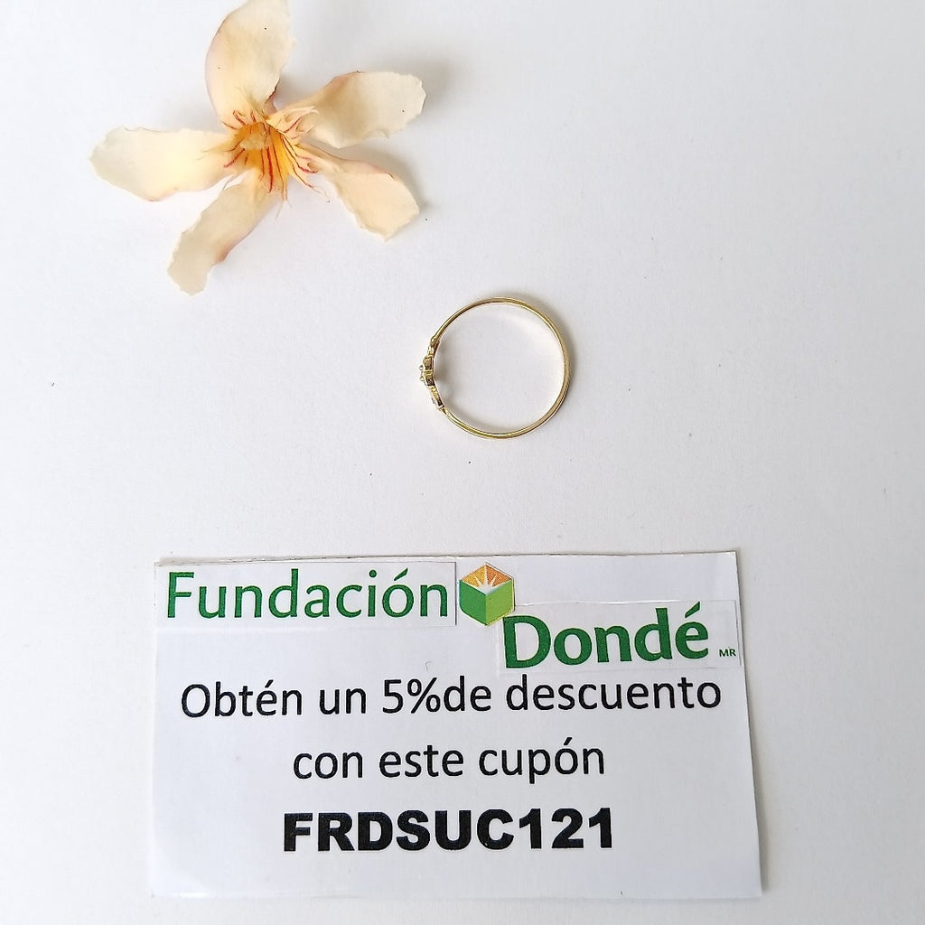 ANILLOS FIG CORAZON ORO 10K TALLA 7 0.8 GR (NUEVO)