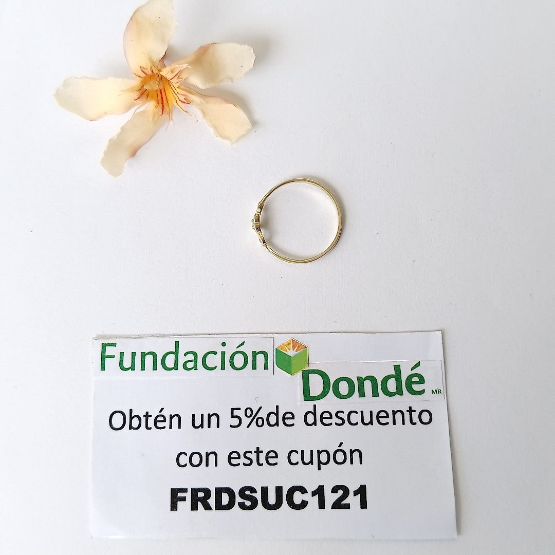 ANILLOS FIG CORAZON ORO 10K TALLA 7 0.8 GR (NUEVO)