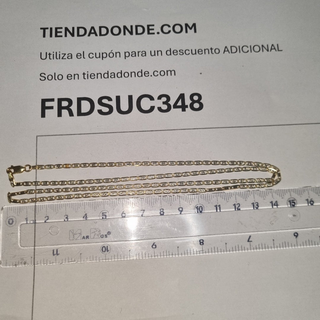 CADENA ORO COMBINADO 14 K 5.9 GRMS (SEMINUEVO)