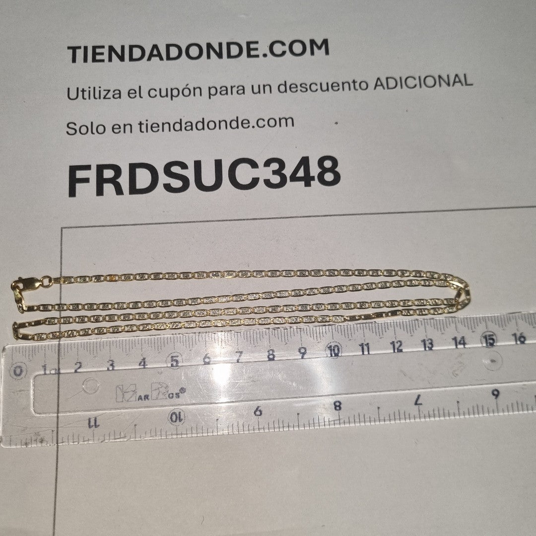 CADENA ORO COMBINADO 14 K 5.9 GRMS (SEMINUEVO)