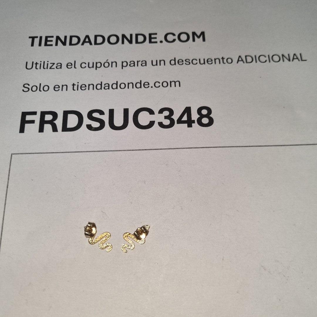ARETES PAR ORO 14 K 1.7 GRMS (SEMINUEVO)
