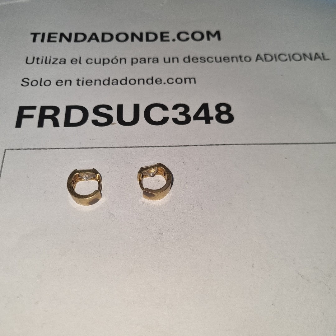 ARRACADAS PAR ORO 14 K 4.8 GRMS (SEMINUEVO)