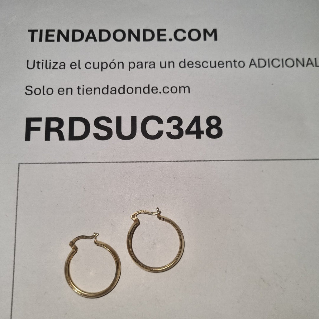 ARRACADAS PAR ORO 14 K 3.3 GRMS (SEMINUEVO)