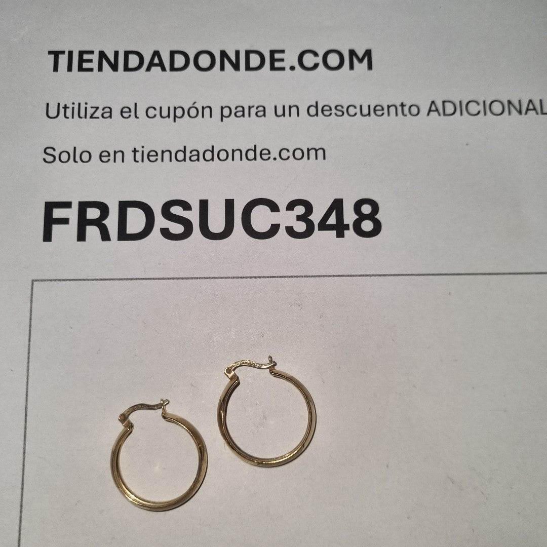 ARRACADAS PAR ORO 14 K 3.3 GRMS (SEMINUEVO)