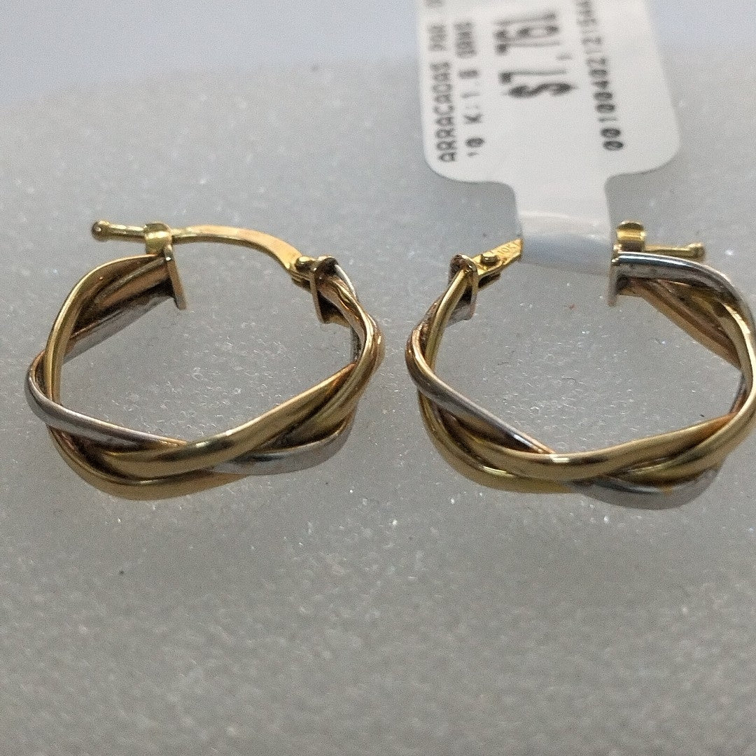 ARRACADAS PAR ORO 10 K 1.6 GRMS (SEMINUEVO)