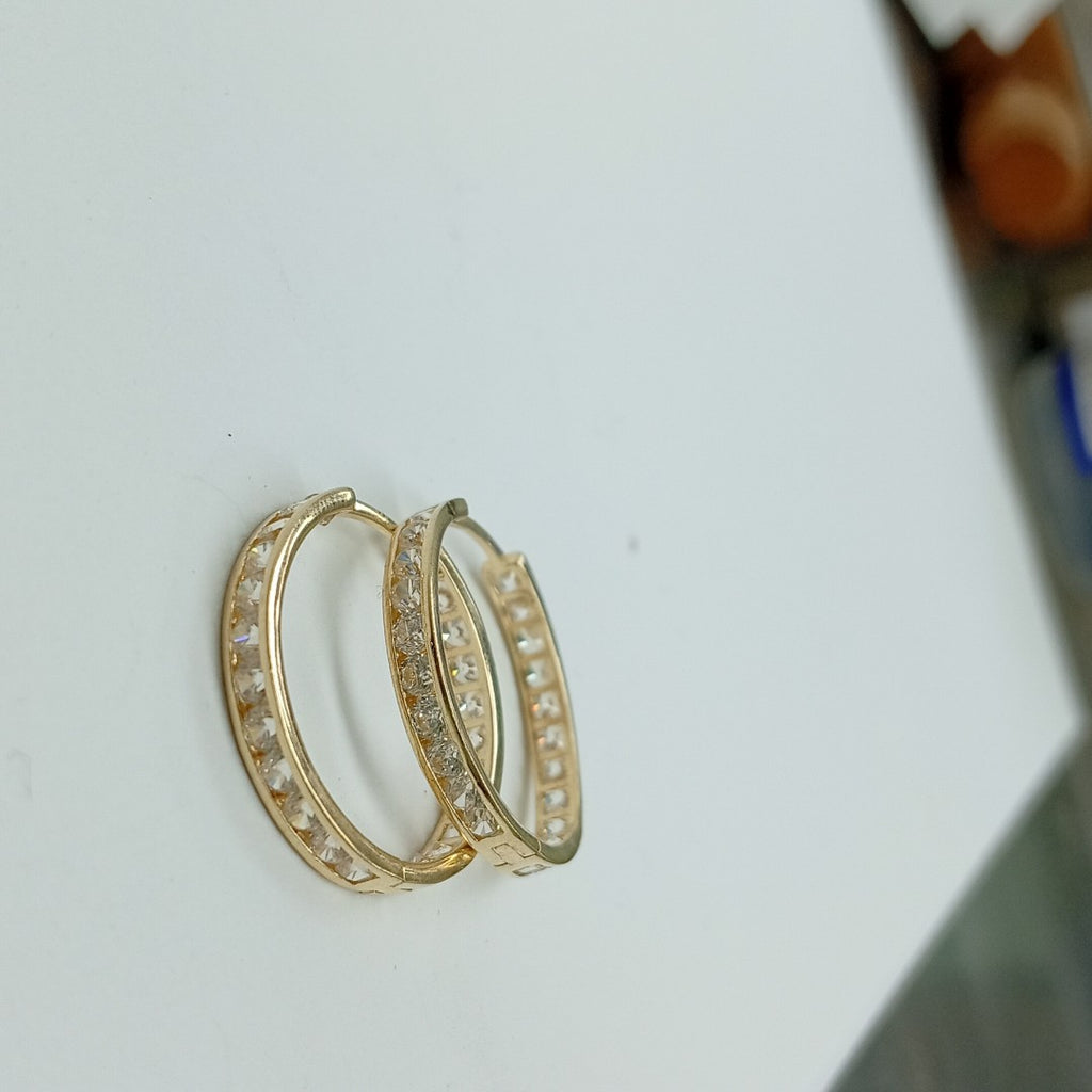 ARRACADAS PAR ORO 14 K 3.4 GRMS (SEMINUEVO)