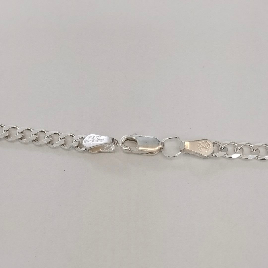 CADENA TEJIDO BARBADO PLATA .925 55 CM 12.9 GR (NUEVO)