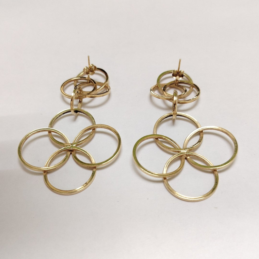 ARETES PAR ORO 14 K 7.3 GRMS (SEMINUEVO)