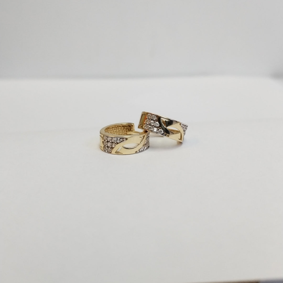 ARRACADAS PAR ORO 14 K 2.3 GRMS (SEMINUEVO)