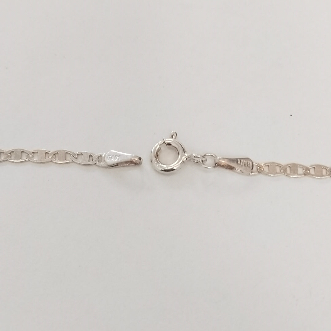 CADENA TEJIDO ESPEJO PLATA .925 55 CM 3.9 GR (NUEVO)