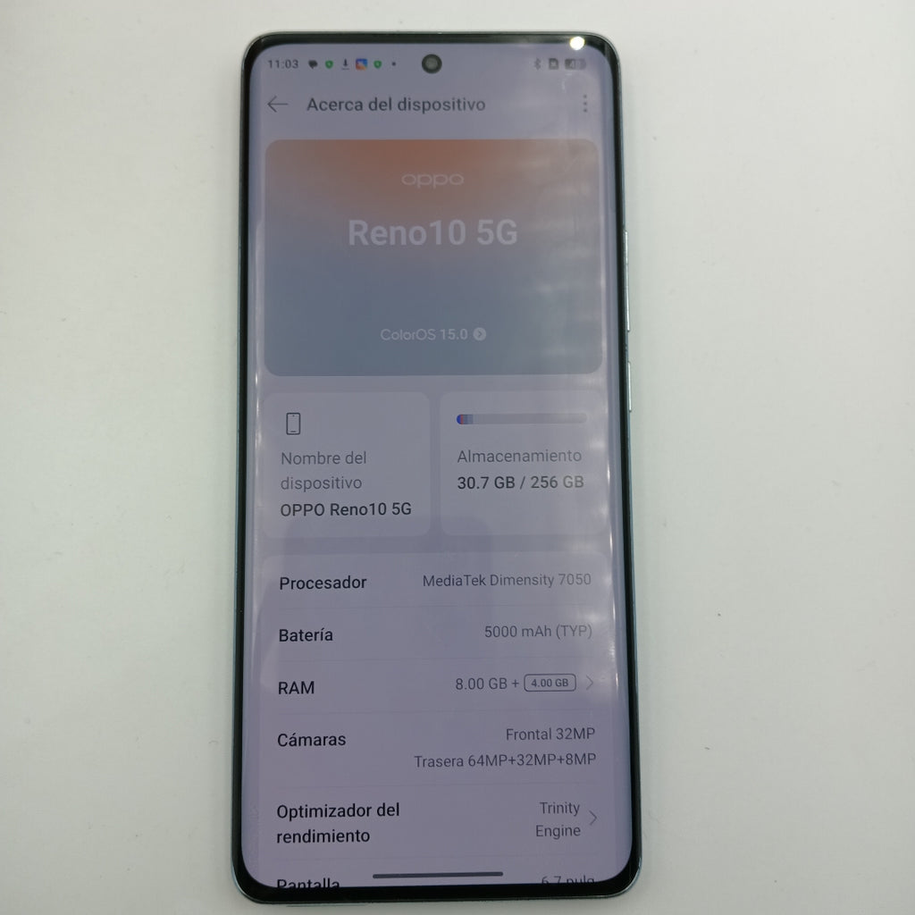 CELULAR OPPO RENO 10 CPH2531 (2023) 256 GB 8 GB RAM (SEMINUEVO)