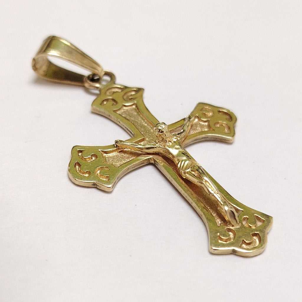 CRUCIFIJO ORO 14 K 10.3 GRMS (SEMINUEVO)