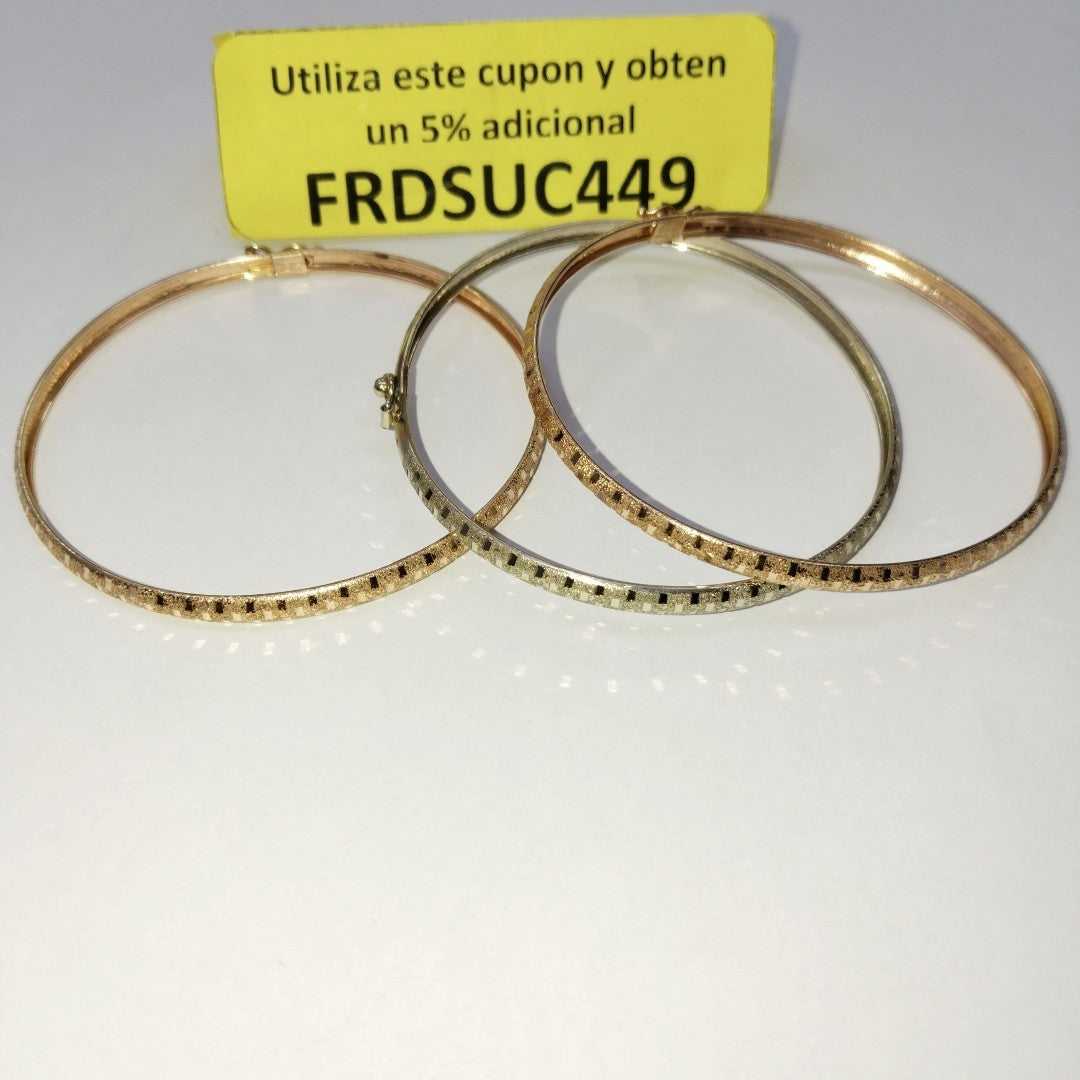 PULSERA ORO, ORO COMBINADO 14 K 12.5 GRMS (SEMINUEVO)