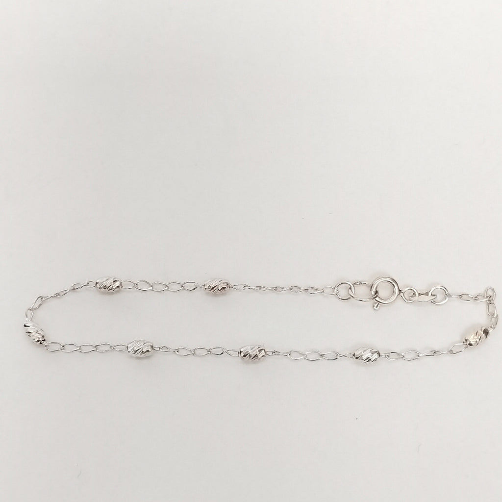PULSERA TEJIDO TEJIDO ESPECIAL PLATA .925 18 CM 1.6 GR (NUEVO)