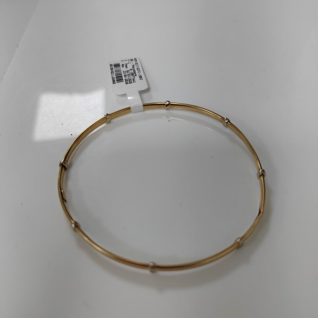 PULSERA RIGIDA ORO,RODIADO 14 K 5,40 GRMS (SEMINUEVO)