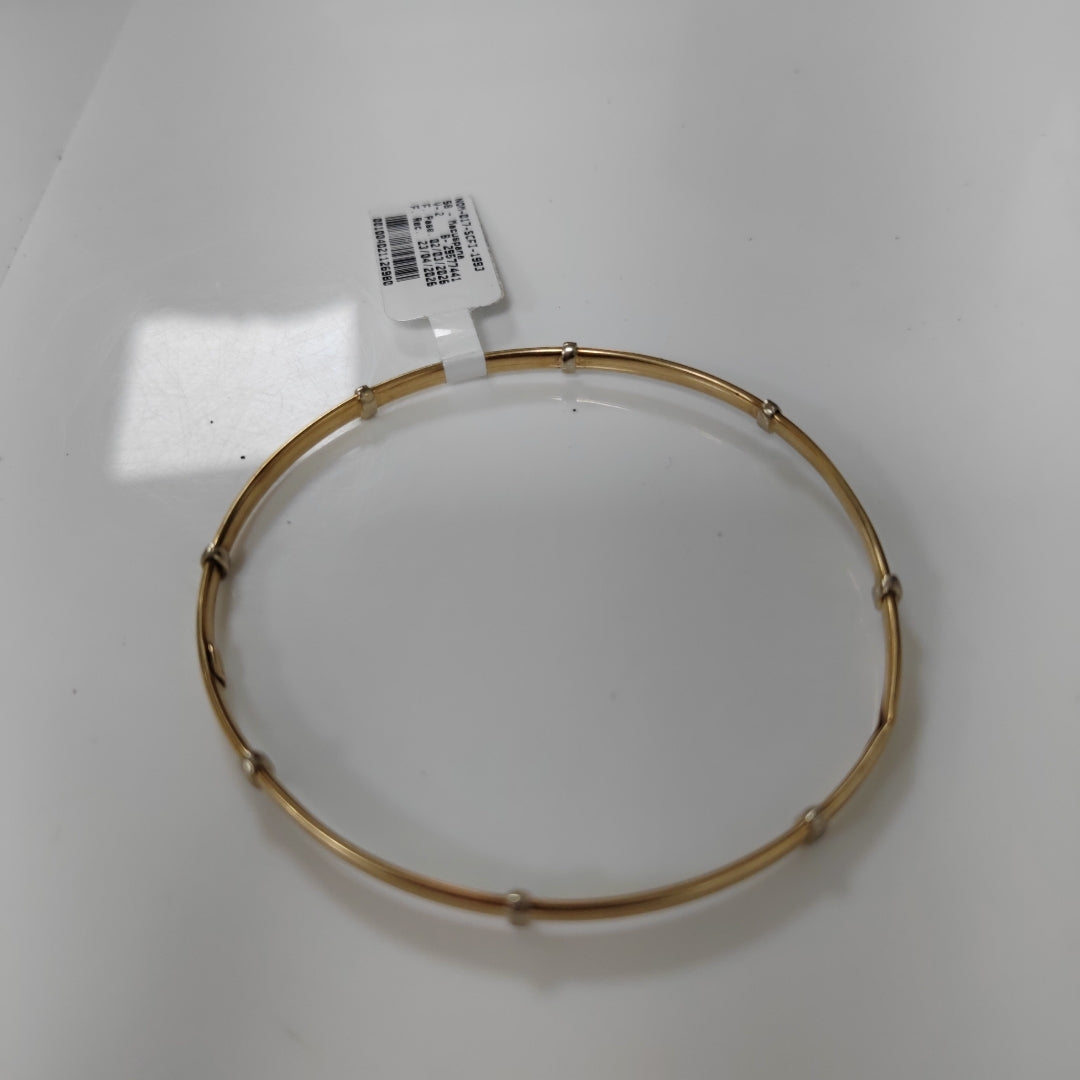 PULSERA RIGIDA ORO,RODIADO 14 K 5,40 GRMS (SEMINUEVO)