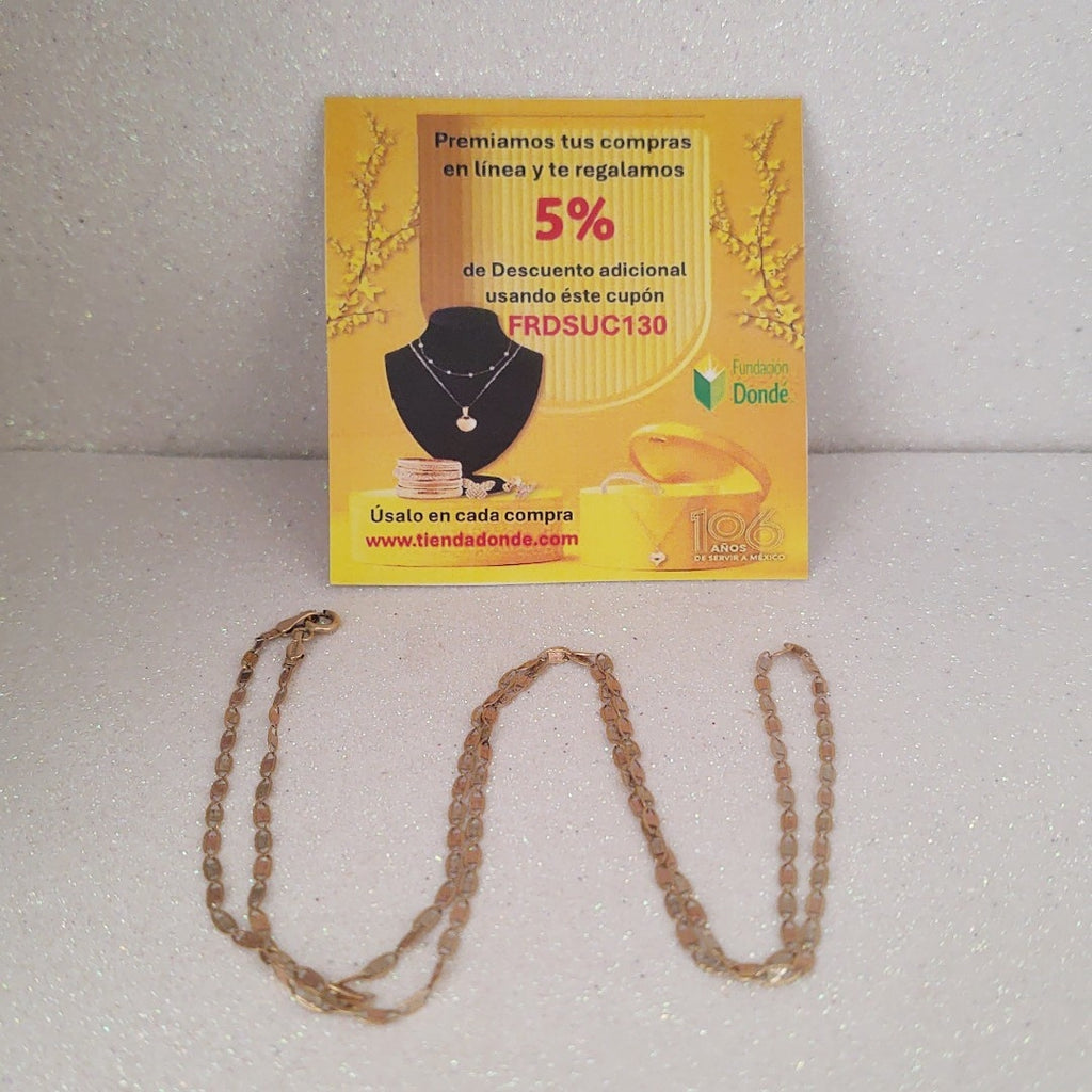 CADENA ORO 14 K 2.2 GRMS (SEMINUEVO)