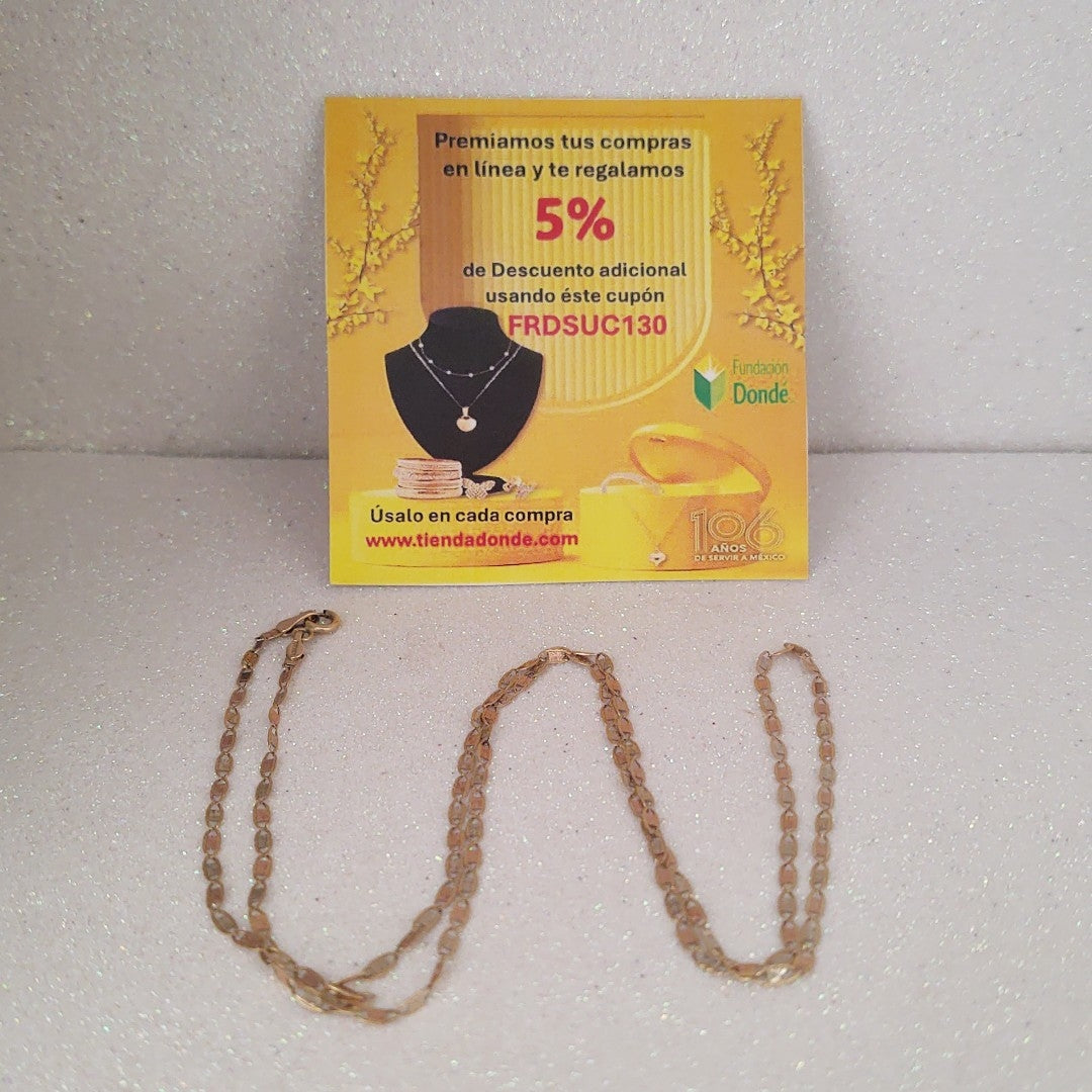 CADENA ORO 14 K 2.2 GRMS (SEMINUEVO)