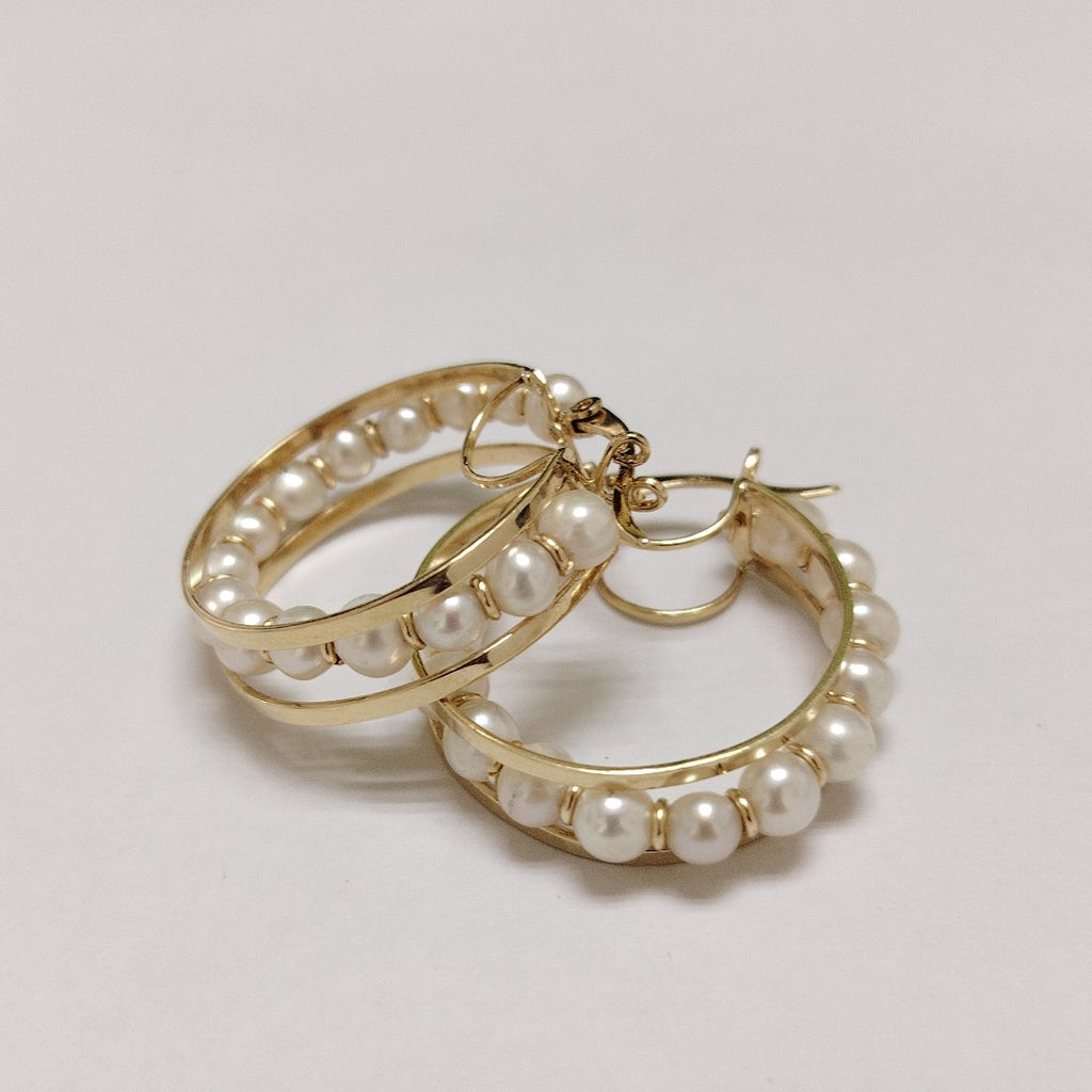 ARRACADAS PAR ORO 14 K 11.4 GRMS (SEMINUEVO)